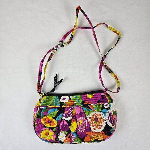 Vera Bradley Frannie Crossbody Bag In Va Va Blooms Pattern Adjustable Strap - Picture 1 of 16
